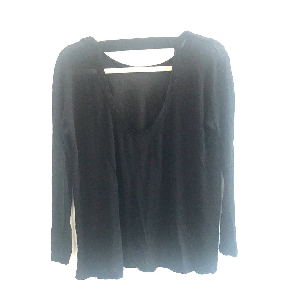 Wilt Long Sleeve Tee with Keyhole Open Back